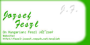 jozsef feszl business card